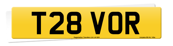 Registration number T28 VOR